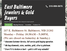Tablet Screenshot of eastbaltimorejewelers.com
